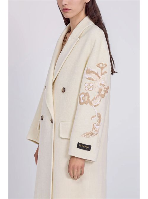 Cappotto doppiopetto con ricami ERMANNO FIRENZE | D49ED016EY0MF3330003